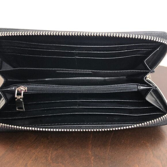 Prada Large Saffiano Leather Zip-Around Wallet RARE Monochrome - Picture 5 of 8